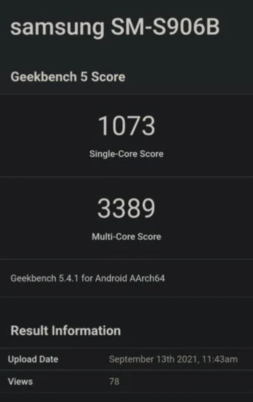 Galaxy S22 lộ điểm hiệu năng và thông số phần cứng trên GeekBench