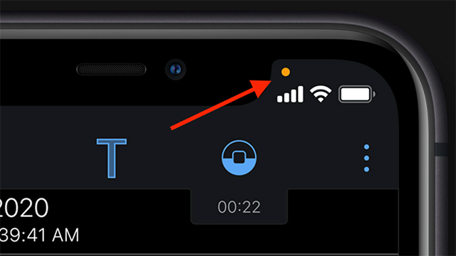 Dấu chấm cam, xanh trên màn hình iPhone chạy iOS 14 là gì?